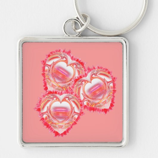 Tattered Heart Art Sleutelhanger (Voorkant)