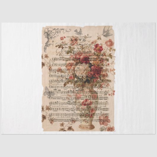 Tattered Love Music Tissuepapier (Voorkant)