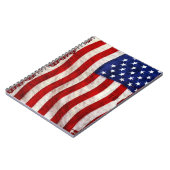 Tattered Patriotic USA Flag, Verenigde Staten Notitieboek (Linkerzijde)