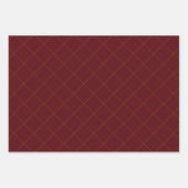 Tattersall Mode Brooks Maroon Blue Gold Inpakpapier Vel (Voorkant)