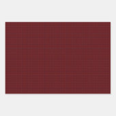 Tattersall Mode Brooks Maroon Blue Gold Inpakpapier Vel (Voorkant 3)