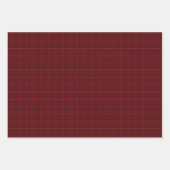 Tattersall Mode Brooks Maroon Blue Gold Inpakpapier Vel (Voorkant 2)