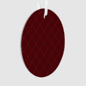 Tattersall Mode Brooks Maroon Blue Gold Ornament (voorkant)
