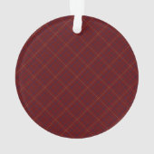 Tattersall Mode Brooks Maroon Blue Gold Ornament (achterkant)