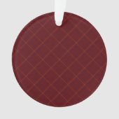 Tattersall Mode Brooks Maroon Blue Gold Ornament (voorkant)