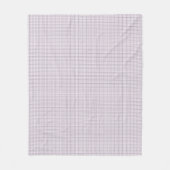 Tattersall Pattern Violet White Dark Blue Pset Fleece Deken (Voorkant)
