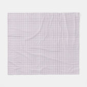 Tattersall Pattern Violet White Dark Blue Pset Fleece Deken (Voorkant (Horizontaal))