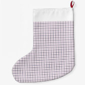 Tattersall Pattern Violet White Dark Blue Pset Grote Kerstsok (Achterkant)