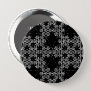 Tatting Fractal Pattern Snowflake Ronde Button 4,0 Cm