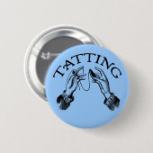 Tatting Ronde Button 5,7 Cm (Voorkant /achterkant)