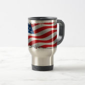 Tattle American Flag Travel Mug Reisbeker (Voorkant rechts)