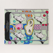 ‘Tattletales in the Spirit Box’ schilderij op een Legpuzzel (Horizontaal)