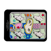 ‘Tattletales in the Spirit Box’ schilderij op een Magneet (Horizontaal)