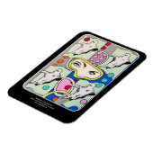 ‘Tattletales in the Spirit Box’ schilderij op een Magneet (Linkerzijde)