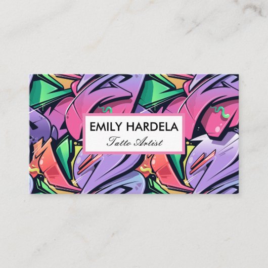 Tatto Artist Visitekaartje (Voorkant)