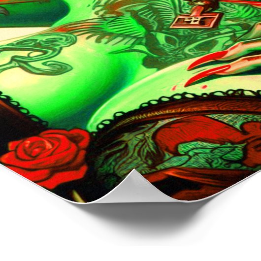 Tattoed Zombie Pin-up Poster (Hoek)