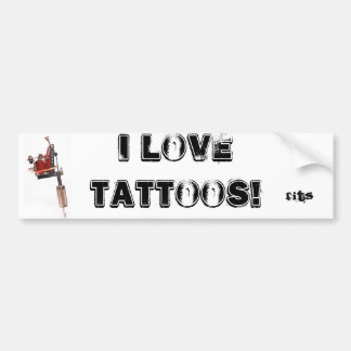 tattoo14, IK HOOR VAN TATTOOS! Bumpersticker