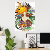 tattoo 2 levenscyclus GECENSOREERD Poster (Thuiskantoor)