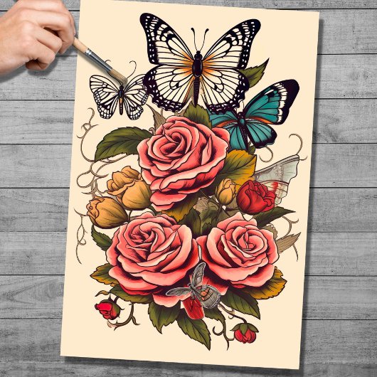 Tattoo 4 Ontkoppelingspapier Tissuepapier