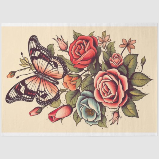 Tattoo 5 Ontkoppelingspapier Tissuepapier (Voorkant)