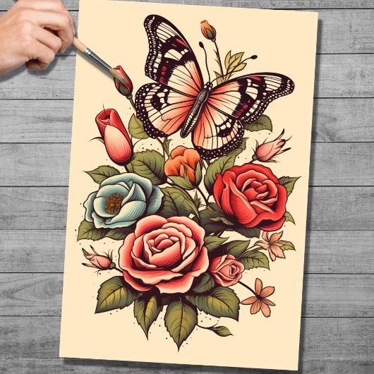 Tattoo 5 Ontkoppelingspapier Tissuepapier