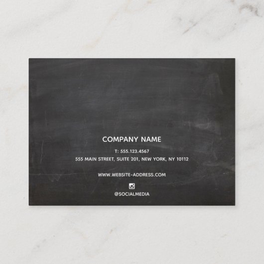 Tattoo Aftercare Instructies Zwart Visitekaartje (Achterkant)