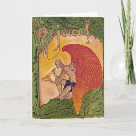 Tattoo Angel 1 Feestdagen Kaart (Voorkant)