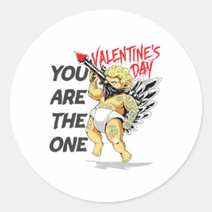 Tattoo Angel Love, Vriendin, Wedding Jubileum Ronde Sticker