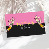 Tattoo Arm Retro  Artiest Shop Modern Funky Visitekaartje
