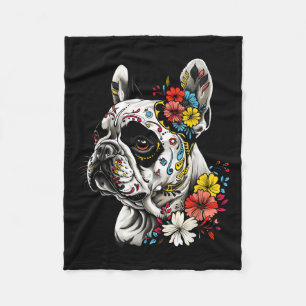 Tattoo Art Franse Bulldog Franse Bulldog Pet Art _ Fleece Deken