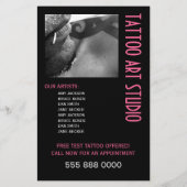 Tattoo Art Studio Flyer (Achterkant)