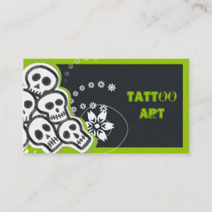 Tattoo Art Visitekaartjes - Skulls