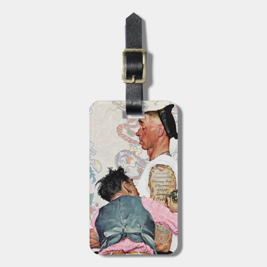 Tattoo artiest bagagelabel (Voorkant verticaal)