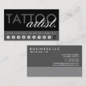 tattoo artiest beloningsprogramma klantenkaartje (Voorkant / Achterkant)