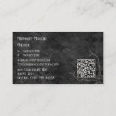 Tattoo Artiest Crow QR Code Business Visitekaartje (Achterkant)