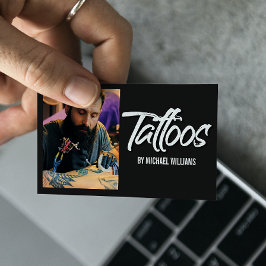 Tattoo Artiest Fototypografie Visitekaartje
