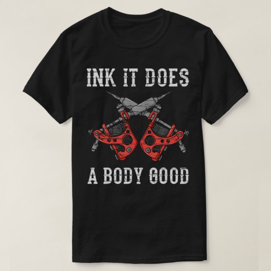 Tattoo Artiest Gift Inked Machine T-shirt (Design voorkant)