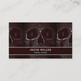 Tattoo Artiest Gothic Bourgondië Dark Academia Sku Visitekaartje