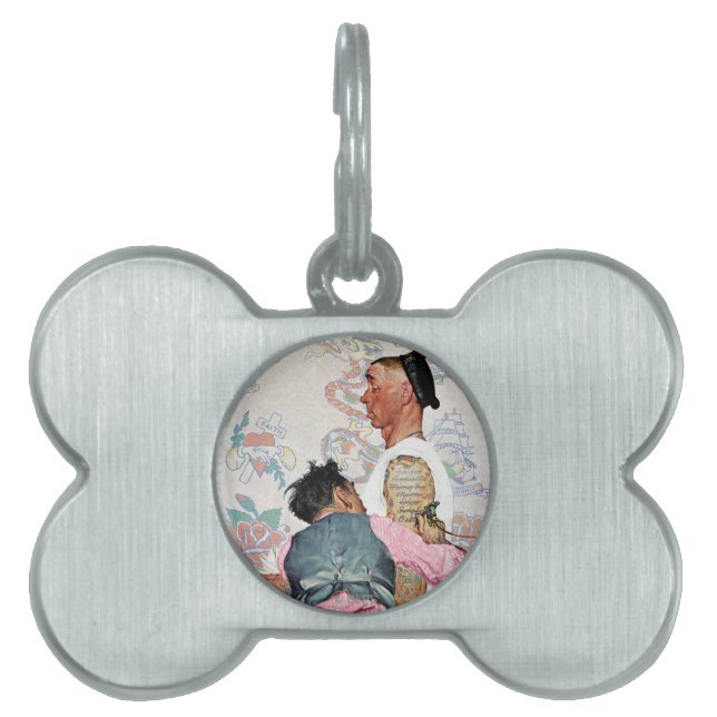 Tattoo artiest huisdieren naamplaatje (voorkant)