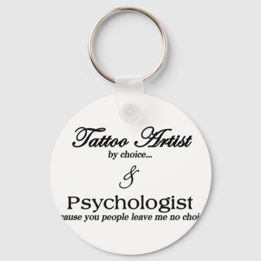 Tattoo artiest (naar keuze) sleutelhanger (Voorkant)