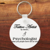 Tattoo artiest (naar keuze) sleutelhanger (Voorkant)