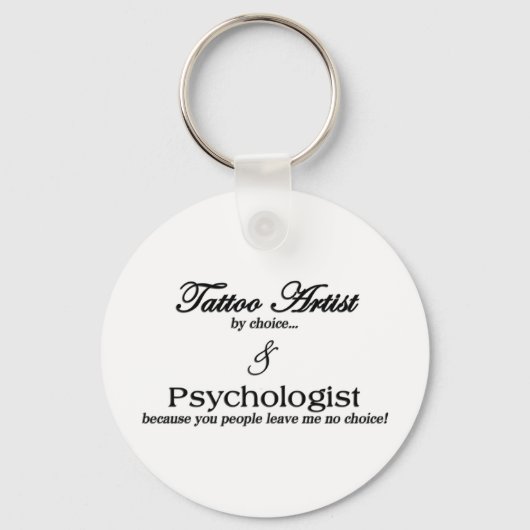 Tattoo artiest (naar keuze) sleutelhanger (Voorkant)