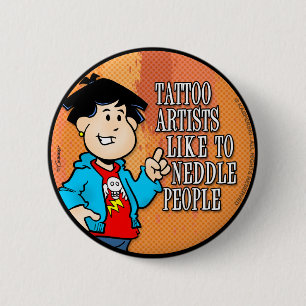 Tattoo artiest ronde button 5,7 cm