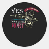 Tattoo artiest ronde sticker (Voorkant)