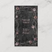 Tattoo Artiest Rozen Doorns QR Code Business Visitekaartje (Voorkant)