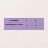 Tattoo artiest salon Afspraak Visitekaartje (Binnenkant ongevouwen)