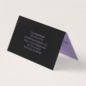 Tattoo artiest salon Afspraak Visitekaartje (Achterkant)