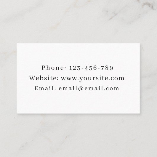 Tattoo Artiest Salon Shop Tropical Bottle Exotic Visitekaartje (Achterkant)