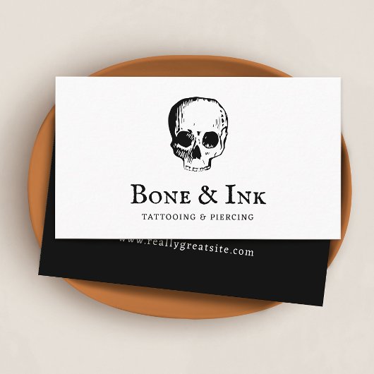 Tattoo Artiest Skull Visitekaartje