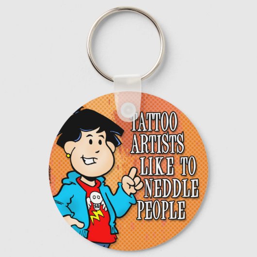 Tattoo artiest sleutelhanger (Voorkant)